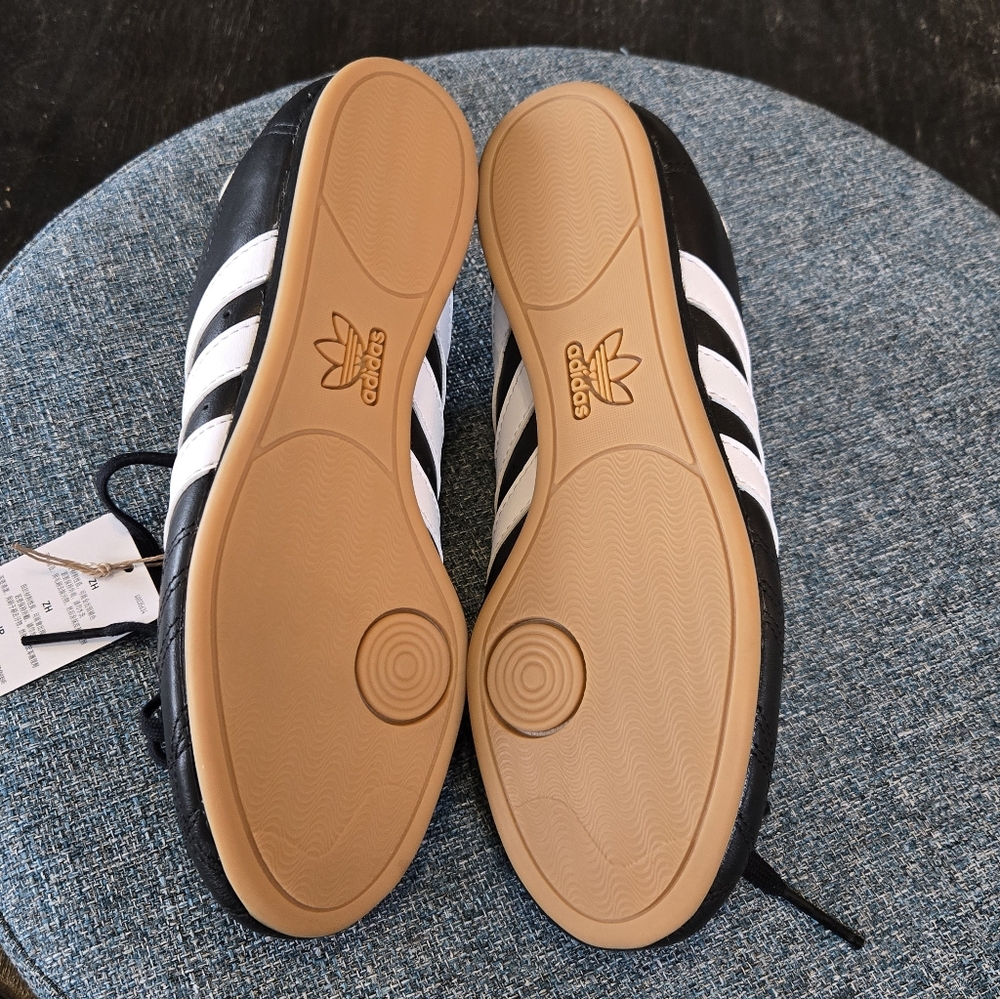 Womens Adidas Taekwondo Lace Black and White Gum Shoes - Picture 4 of 10